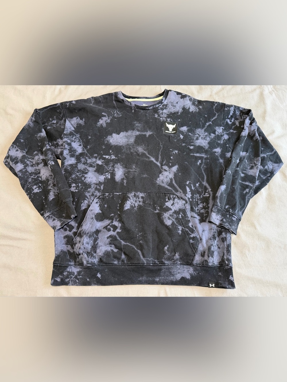 Under Armour PROJECT ROCK Lightning Strike Crew Neck Sweatshirt Men's M RARE